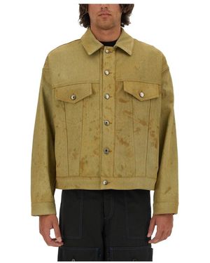 MSGM Denim Jackets - Vert