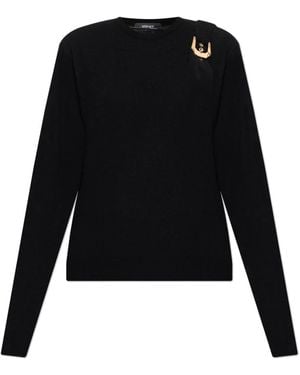 Versace Round-Neck Knitwear - Noir