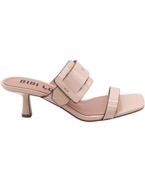 Bibi Lou Heeled Mules - Pink