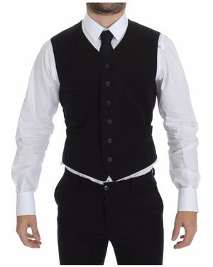 Dolce & Gabbana Suit Vests - Nero