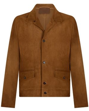 Prada Leather Jackets - Brown