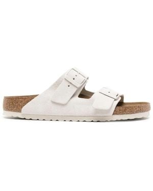 Birkenstock Sliders - White