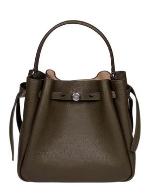 Tory Burch Tassen ,Groen ,Leer Romy Bucket Bag - Bruin