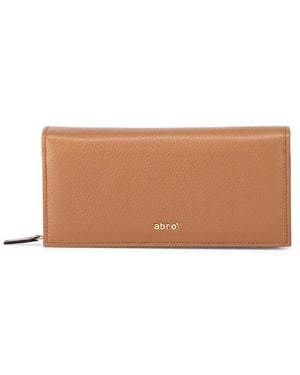 Abro⁺ Leder Geldbörse & Kartenhalter Set - Braun