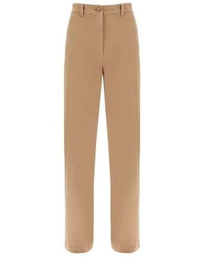 Burberry Straight Fit Jeans - Natural