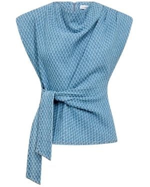 co'couture Sleeveless Tops - Bleu
