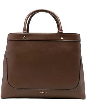 Twinset Tote Bags - Marrón