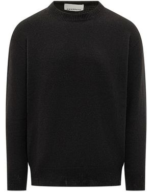 Amaranto Round-Neck Knitwear - Black