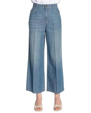 Kaos Wide Jeans - Blue