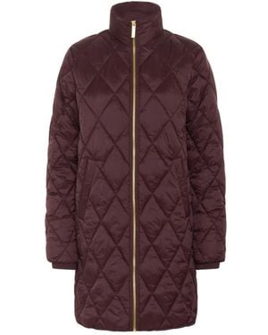 Part Two Jassen ,Rood ,Gewatteerde Tawny Port Jas - Paars