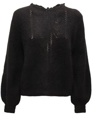 EMMA & GAIA Round-Neck Knitwear - Black