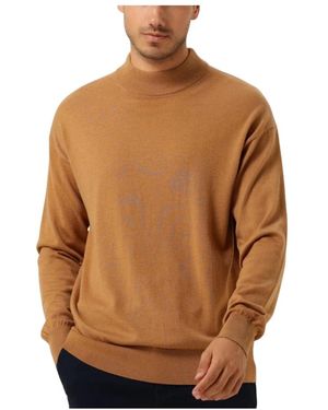 Scotch & Soda Moderner Mock Neck Pullover Sweater - Braun