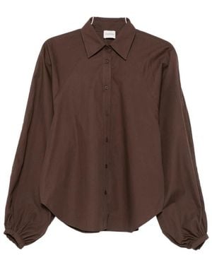 Closed Bedruckte Raglanbluse - Braun