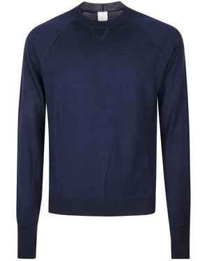 Eleventy Truien & Vesten ,Blauw ,Wol Trui Met Ronde Hals