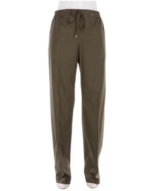 Fay Wide Trousers - Verde