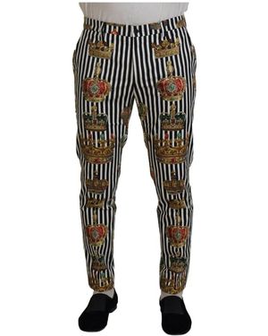 Dolce & Gabbana Slim-Fit Trousers - Black
