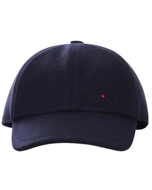 Kiton Cashmere Baseball Cap - Blau