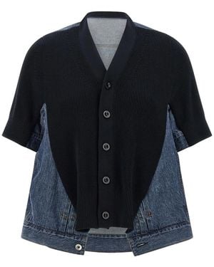 Sacai Cardigans - Bleu