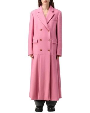 Vivetta Double-Breasted Coats - Rosa