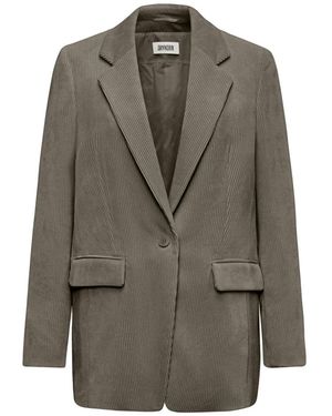 DRYKORN Jassen ,Grijs ,Polyester Glendale 10 Cord Blazer - Groen
