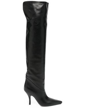 Paris Texas Over-Knee Boots - Negro