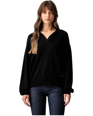KARL LAGERFELD V-Neck Knitwear - Negro