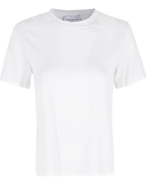 Isabelle Blanche Tops ,Wit ,T-Shirt Met Strikken