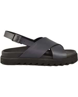 Testoni Flat Sandals - Black