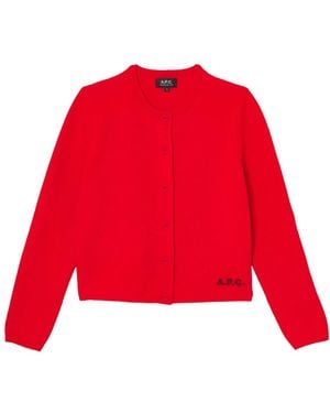 A.P.C. Cardigans - Rood