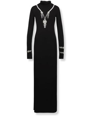 Des Phemmes Backless Lange Jurk - Zwart