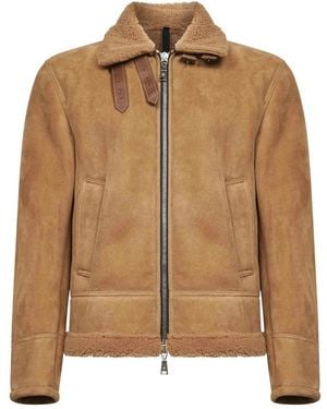 Tagliatore Leather Jackets - Brown