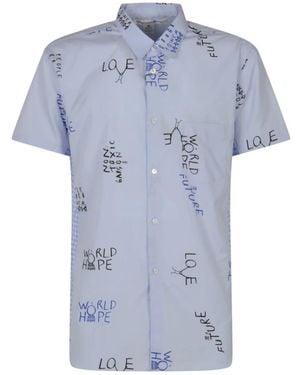 Comme des Garçons Short Sleeve Shirts - Blue
