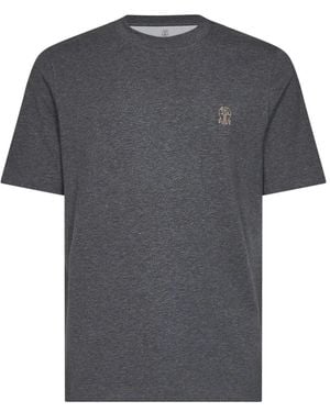 Brunello Cucinelli T-Shirts - Grey