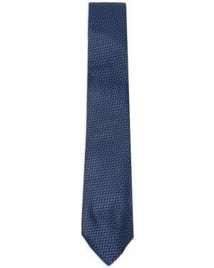 Canali Zijden Stropdas - Blauw