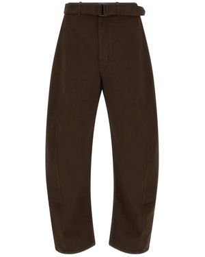 Lemaire Wide Trousers - Brown