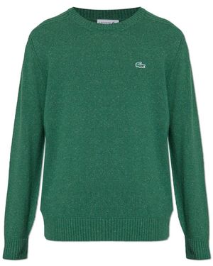 Lacoste Round-Neck Knitwear - Verde