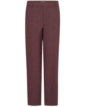 Mos Mosh Straight Trousers - Purple