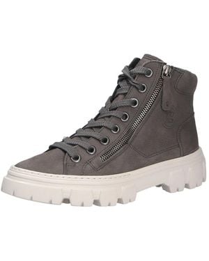 Paul Green Nubuk Schnürsneaker Für Damen - Schwarz
