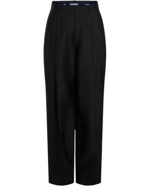Jacquemus Wide Trousers - Black