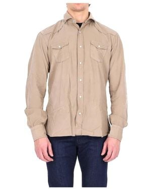 Barba Napoli Casual Shirts - Natural