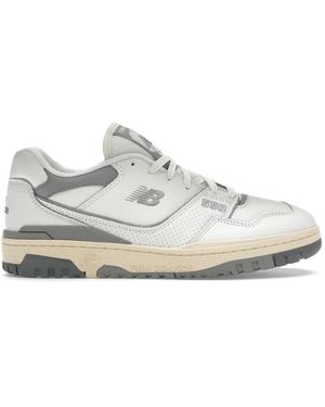 New Balance Schoenen ,Grijs ,Leer 550 Mini Logo - Wit