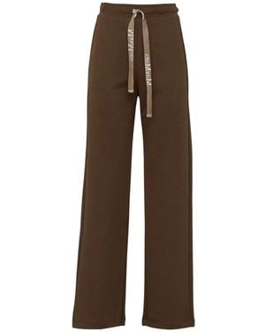 Max Mara Broeken ,Bruin ,Katoen Smmbali Wijde Broek