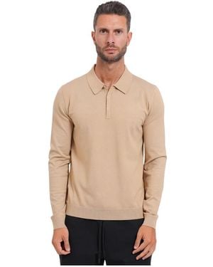 HUGO San Pippo-Cv Knit Polo - Naturel