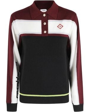 CASABLANCA Round-Neck Knitwear - Black