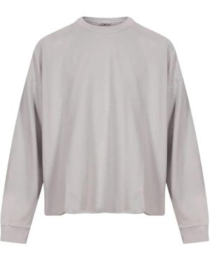YMC Hoodies & Sweatvesten ,Grijs ,Katoen Studio Sweatshirt
