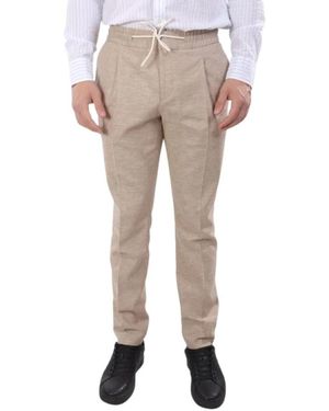 HUGO Slim-Fit Trousers - Natural