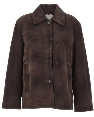 Birgitte Herskind Leather Jackets - Brown