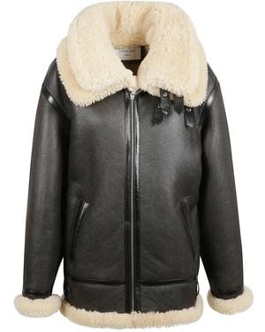 Saint Laurent Leather Jackets - Black