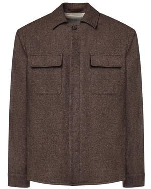 Eleventy Light Jackets - Marrone