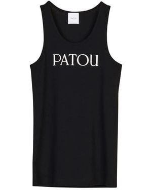 Patou Tops ,Zwart ,Iconic Tank Top